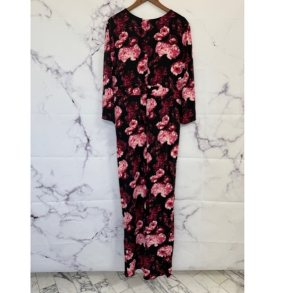 TORRID Maxi Studio Knit Hi-Low Dress Multi Floral Size 20 - Picture 13 of 16